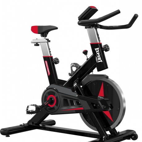 Bicicleta Spinning Expert Fitness Tempest 13Kg Profesional Regulable Pulsómetro Negro