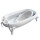 Bañera Plegable Carestino Hawaii con Reductor y Display 50L Gris