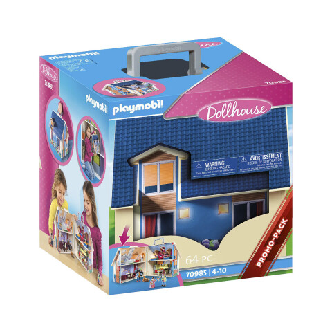 Valija de Casa de Muñecas Playmobil 64 Piezas con Figuras U