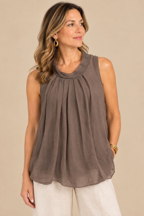 MUSCULOSA AIRE Chocolate