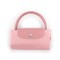 Longchamp -Cartera Longchamp plegable de nylon con cierre y asa corta, Le pliage green S Rosado