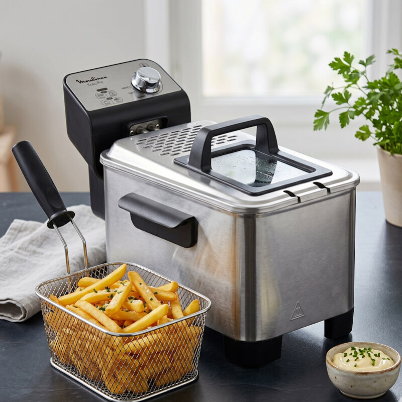 Freidora con aceite Moulinex Easy Pro Inoxidable Freidora con aceite Moulinex Easy Pro Inoxidable