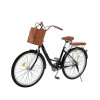 Bicicleta Urbana Rodado 26 con Canasto Vintage Negro