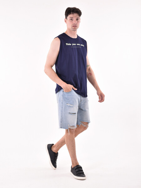 MUSCULOSA RONI AZUL OSCURO