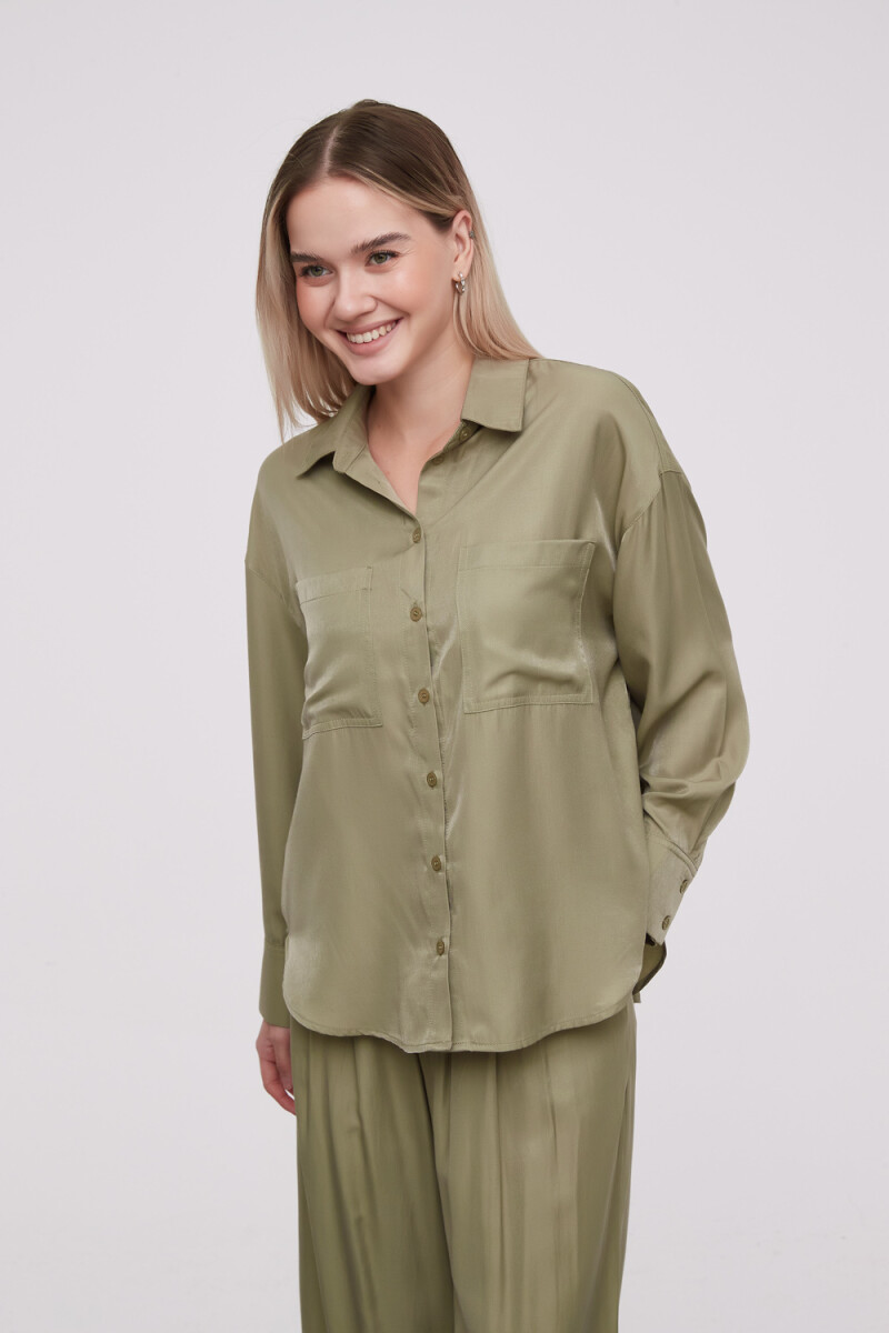 Camisa Kintal - Verde Palido 