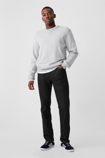 Jean Straight Hombre Black Rinse