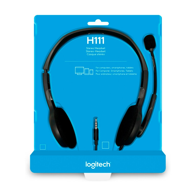 Auriculares Vincha Logitech H111 Negro con micrófono Auriculares Vincha Logitech H111 Negro con micrófono