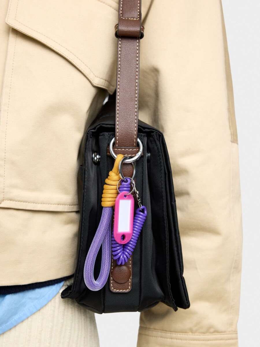 Bolso Bandolera De Nylon S negro