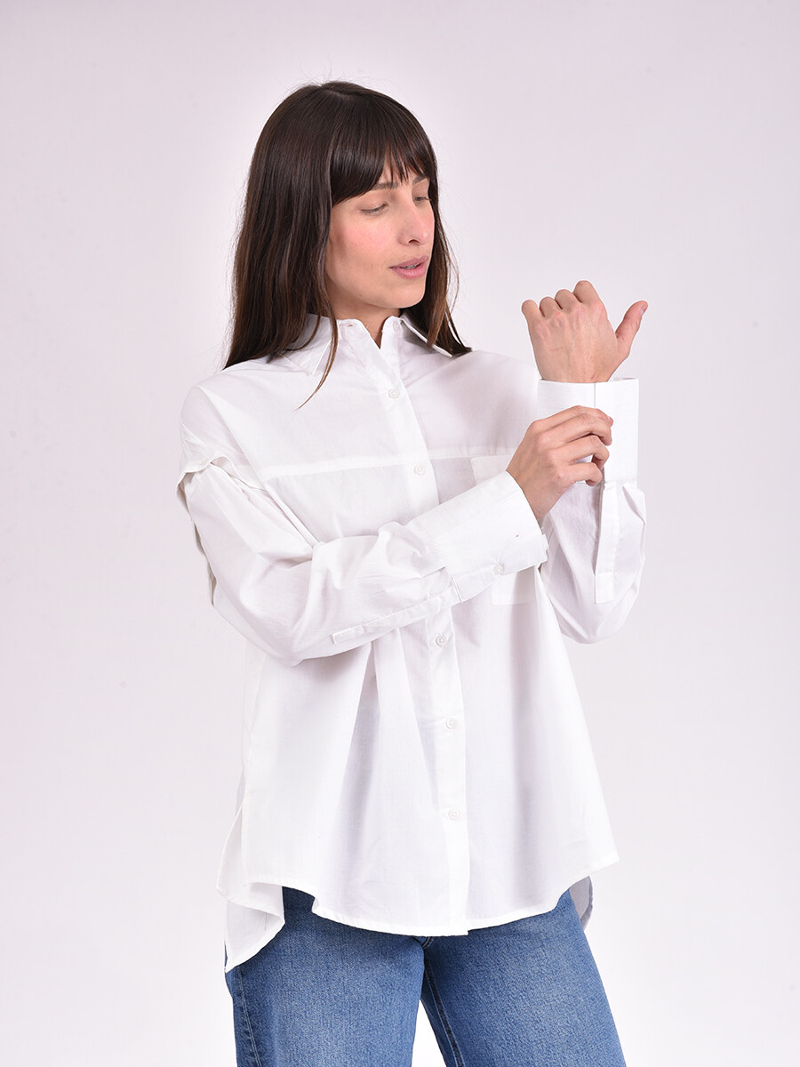 CAMISA MANGO - BLANCO 