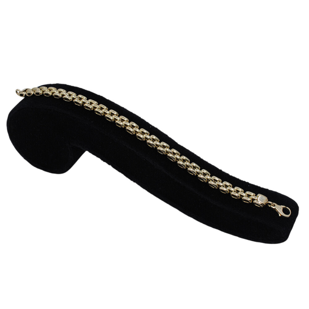 Pulsera en oro 18k amarillo, tipo panther 3 hilos Pulsera en oro 18k amarillo, tipo panther 3 hilos