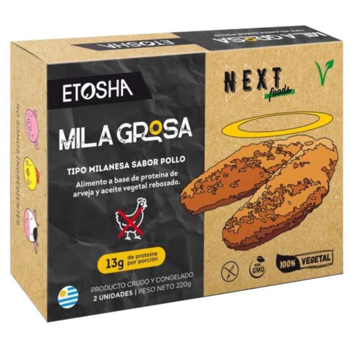 Milanesa Milagrosa a Base de Plantas Etosha x2uds 