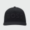 BOSS - Gorra de Sarga con Logo Negro Estampado