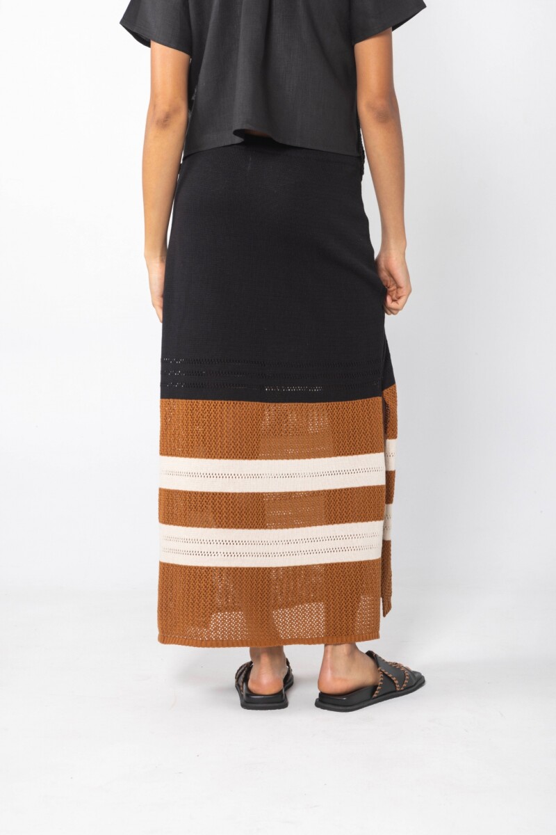 FALDA KNIT Marron