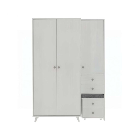 Ropero 3 Puertas Madera Maciza Linea Hashtag
