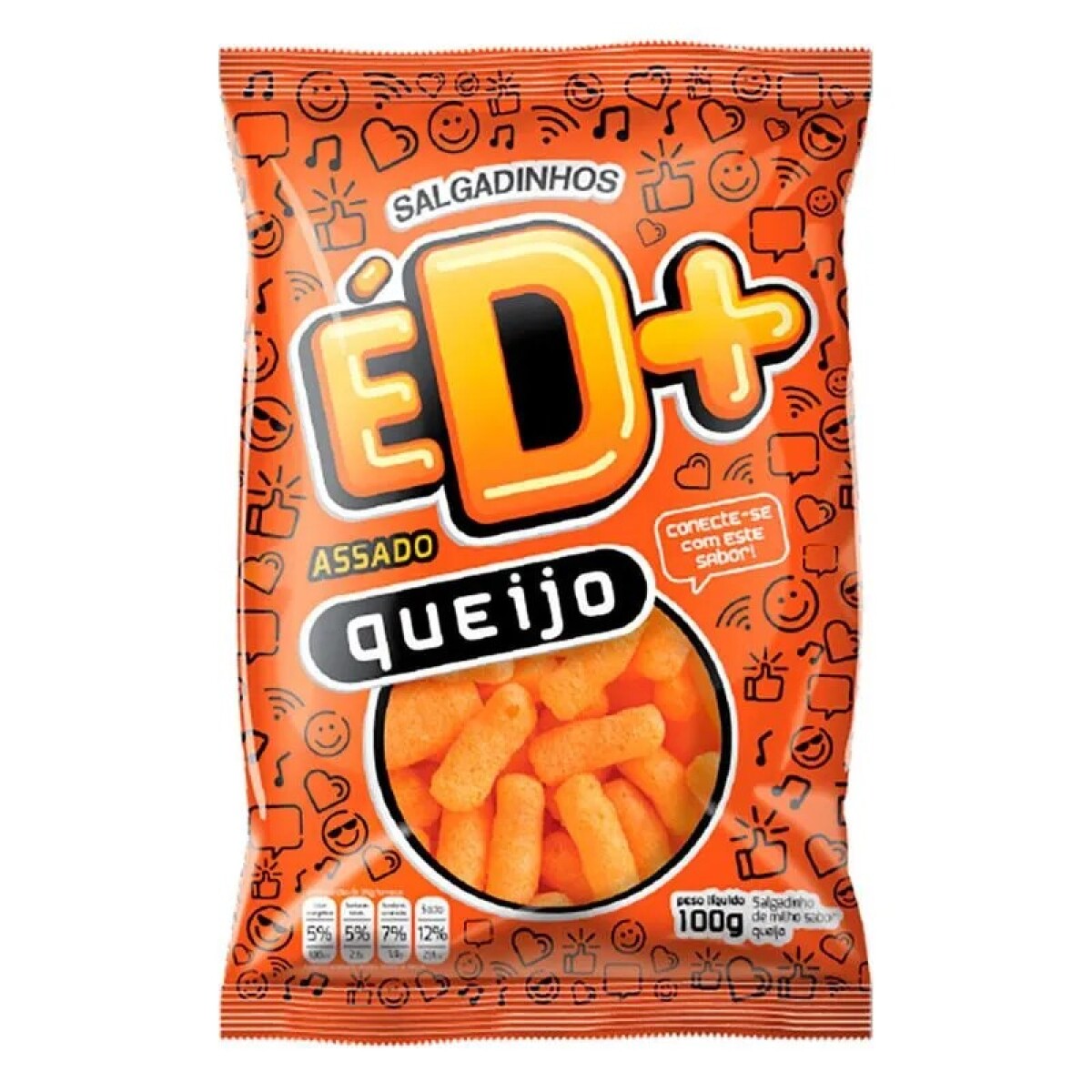 Snack ED+ 100g - Queso 