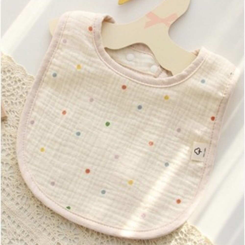 Babero muselina dots