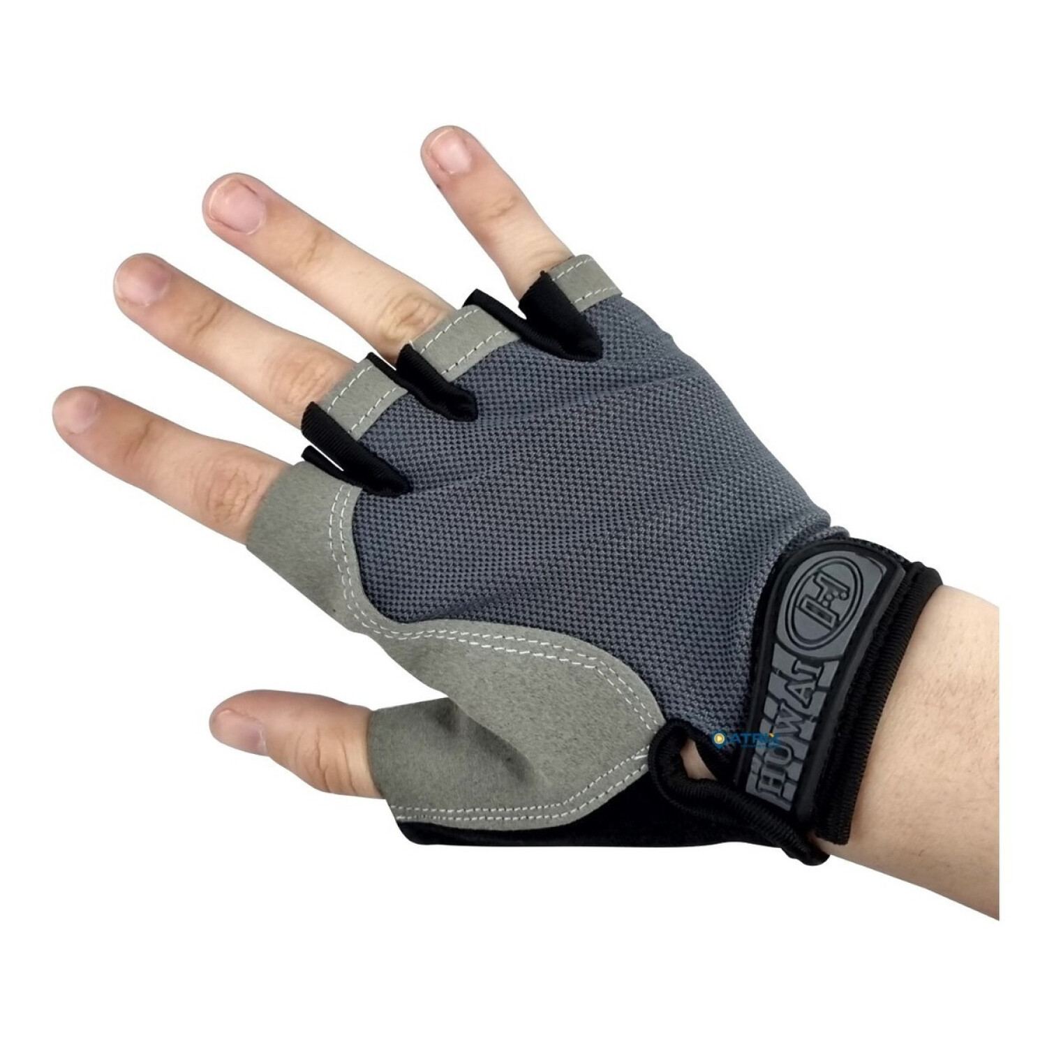 Guantes Gym Tacticos Pesas Crossfit Gimnasio Mujer Hombre Gris S
