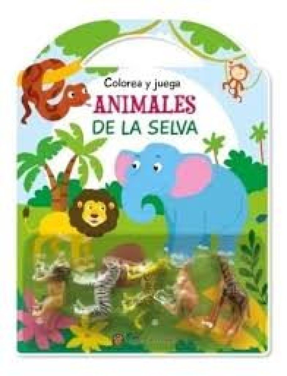 COLOREA Y JUEGA ANIMALES DE LA SELVA 