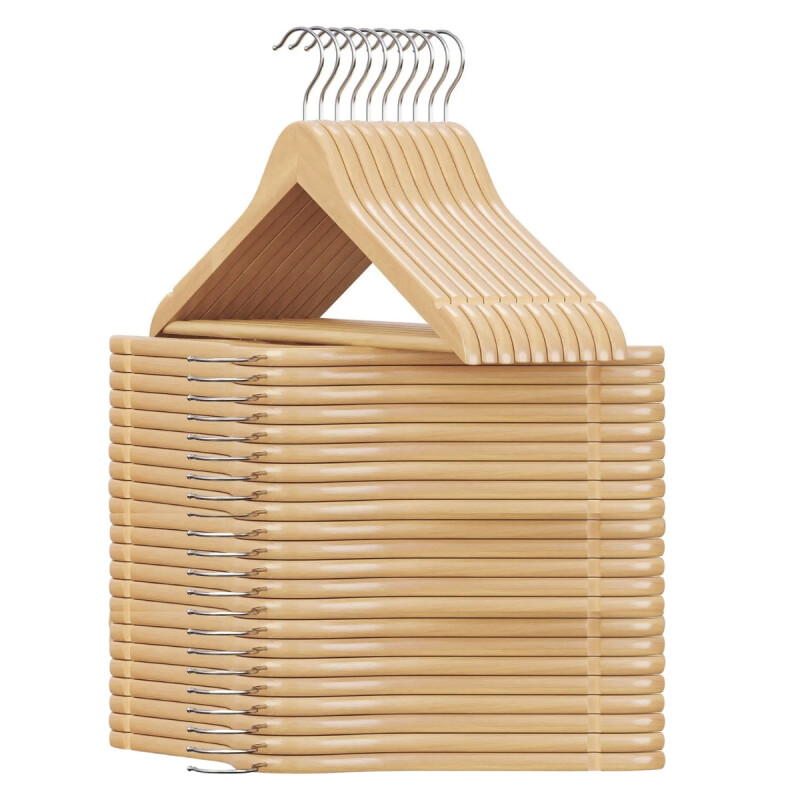 Set x40 perchas de madera MADERA