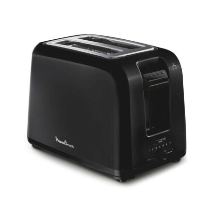 Tostadora Moulinex Vita 7 Niveles Tostado Función Stop 2 Rebanadas Anchas Color Negra