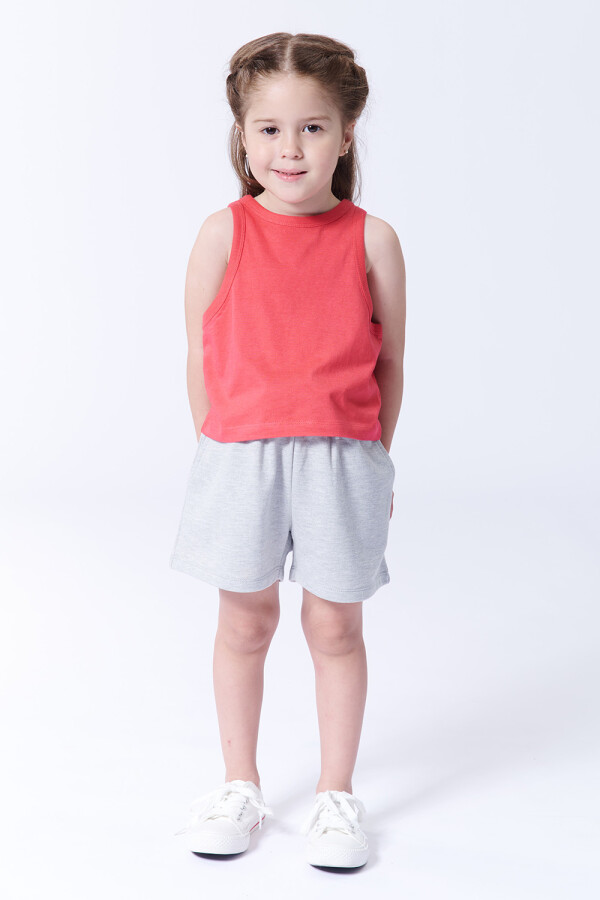 Short deportivo Gris Melange