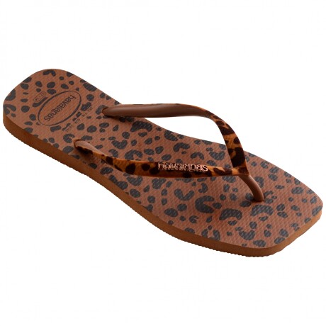 Sandalia de Mujer Havaianas Slim Square Marrón Herrumbre