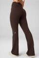 Pantalón Pureluxe High-Waisted Tlc Kick Flare Mujer Cacao