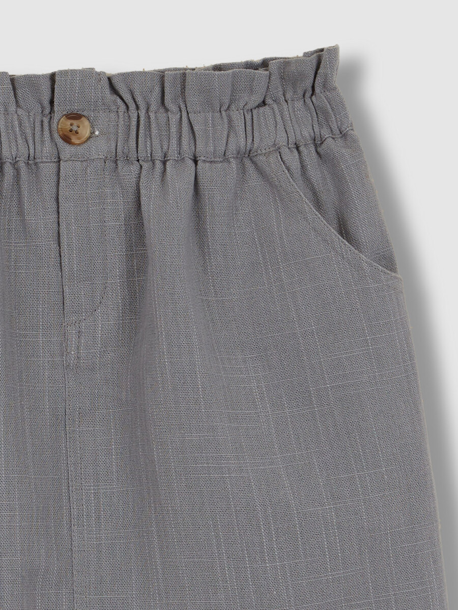 Falda Cintura Elastica Azul