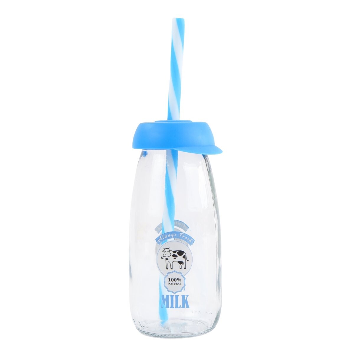 Botella Herevin de vidrio con sorbito 250ml 