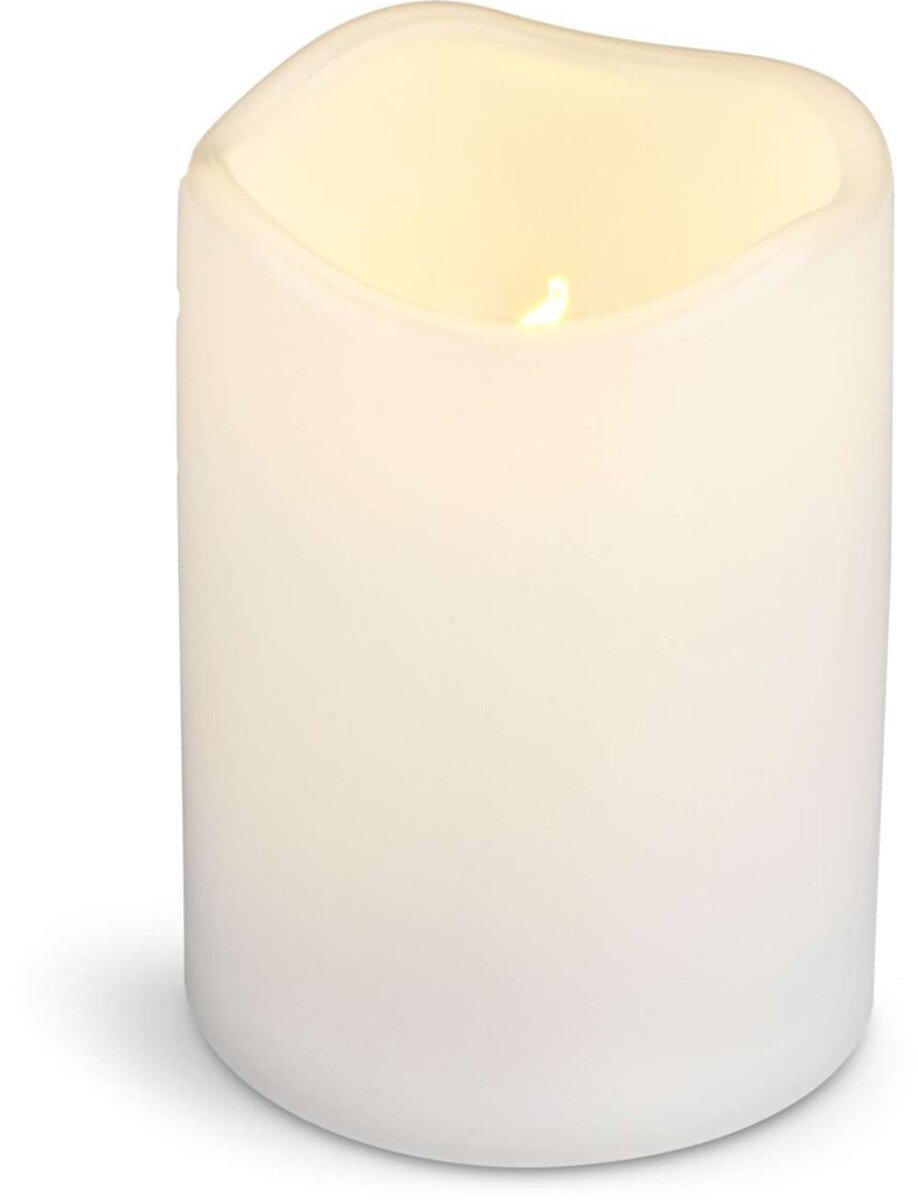Vela pilar LED SOREN Ø8xA13cm blanco - Blanco 