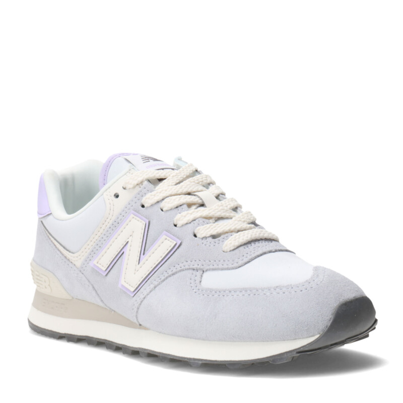 Championes de Mujer New Balance 574 Celeste Violeta malva New Balance 184.574G27517 Stadium