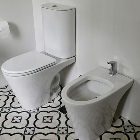SANITARIO BIDET MARINA BLANCO MATE LOZA PARA BAÑO 000