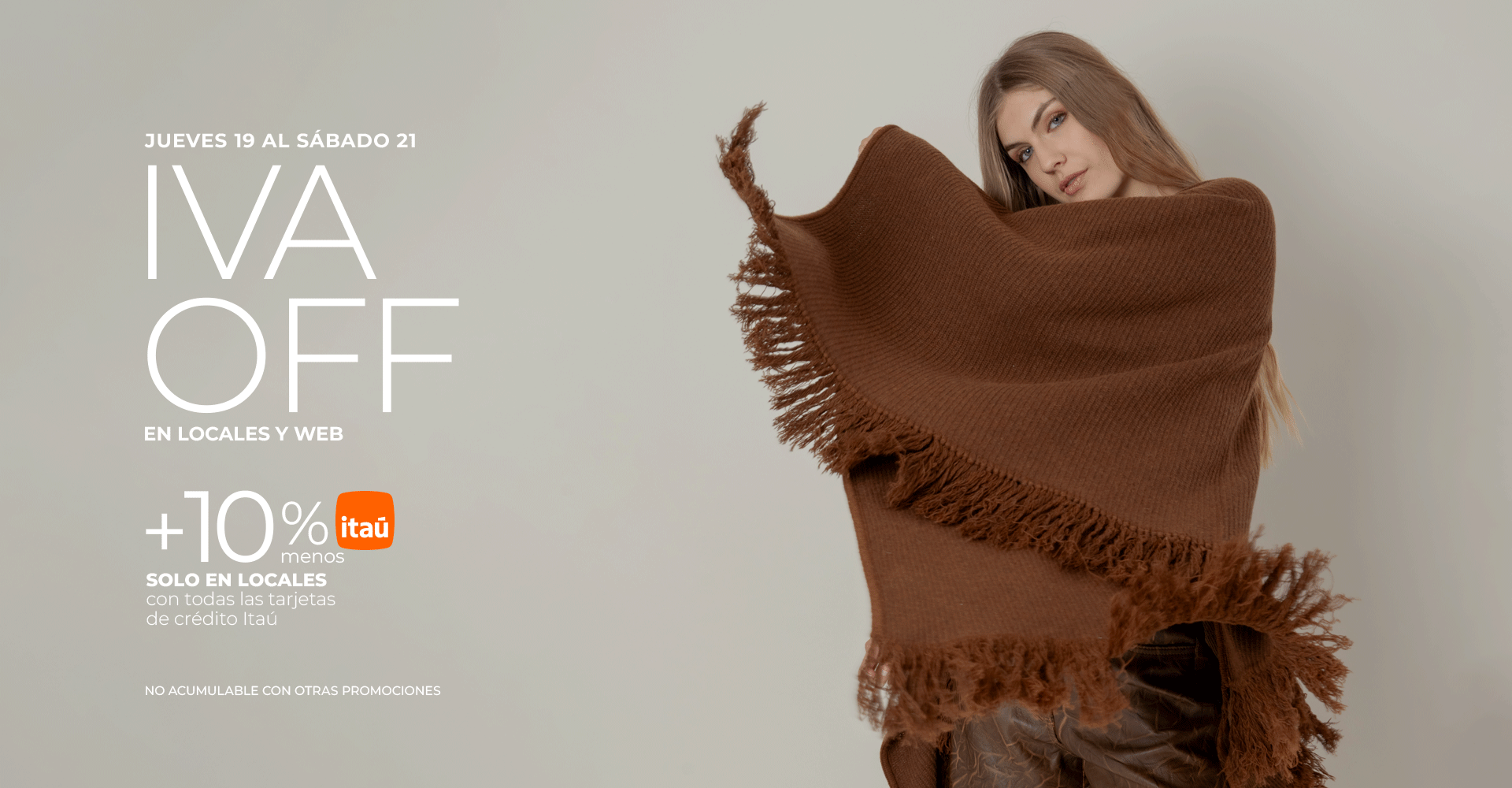 iva off, 18.03 % de descuento
