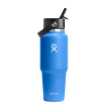 32 oz Wide Mouth Travel Bottle with Flex Straw Cap Cascade