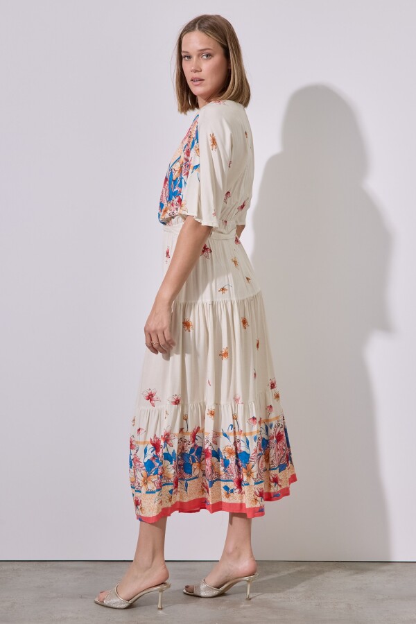 Vestido Maxi Print BLANCO/MULTI