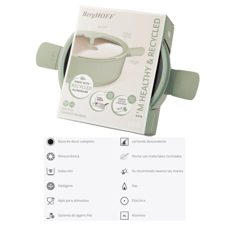 Cacerola con Tapa 6,2 Litros Balance Sage Cacerola con Tapa 6,2 Litros Balance Sage