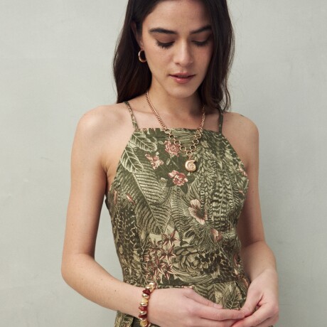 VESTIDO BAMBU Verde Oliva