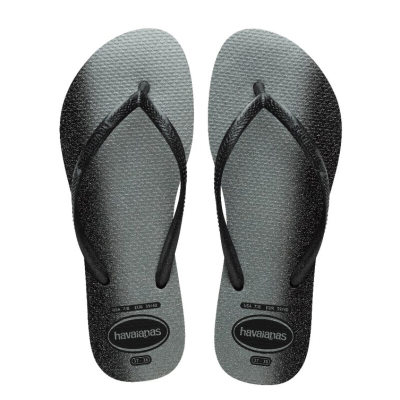 Sandalias de Mujer Havaianas Slim Gloss Negro