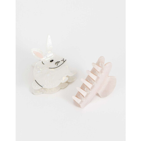 Set De Broches Combinacion Bicolor