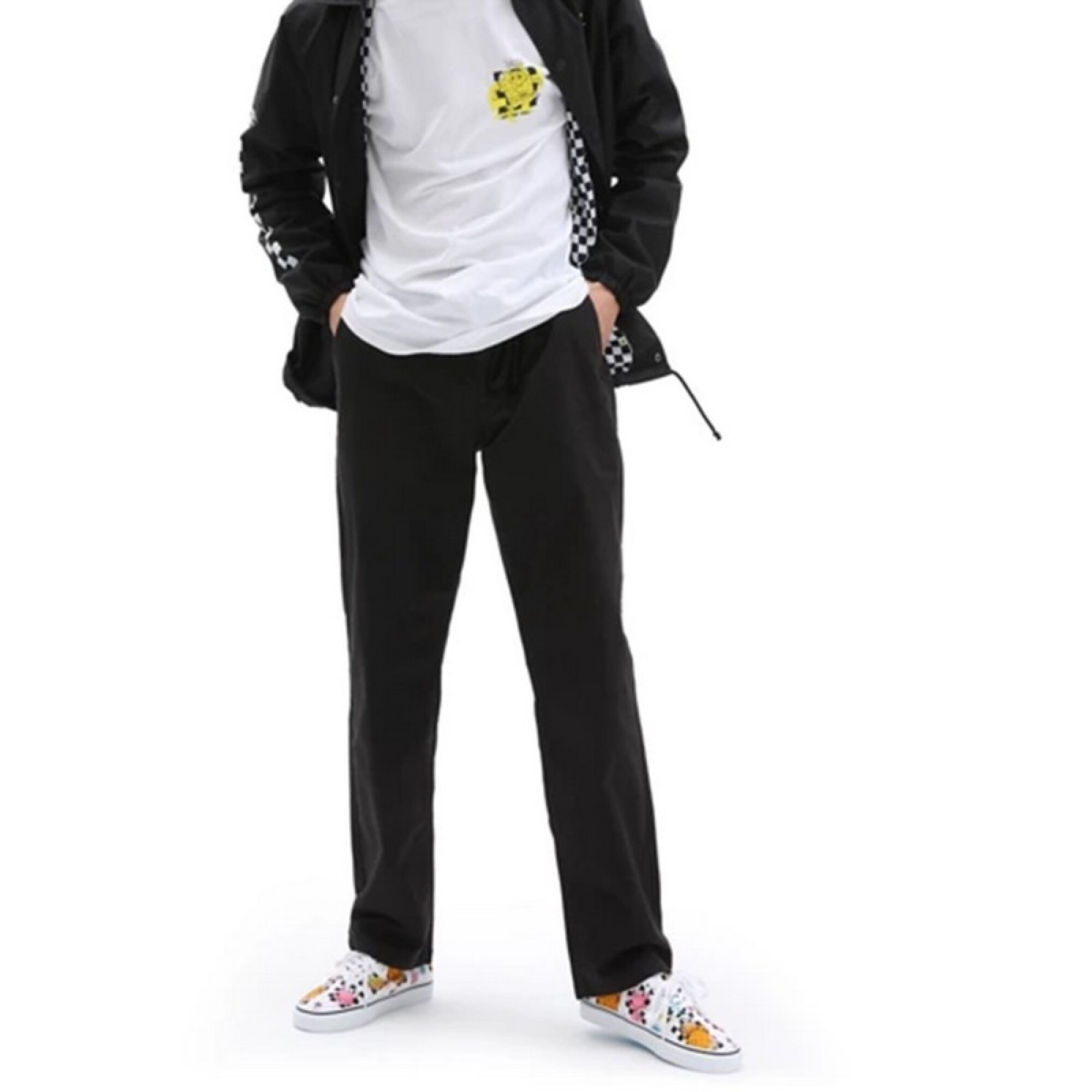 Pantalon negro y vans best sale