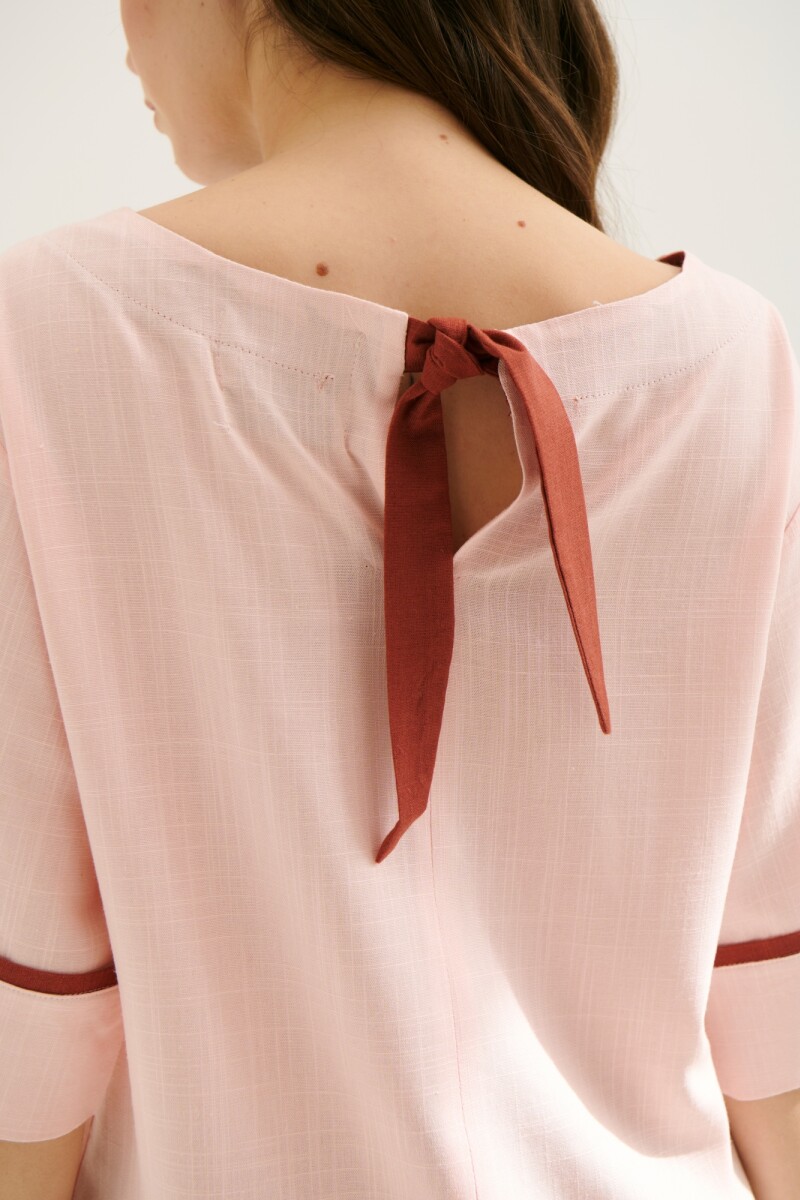 BLUSA LINO ATAR ROSA