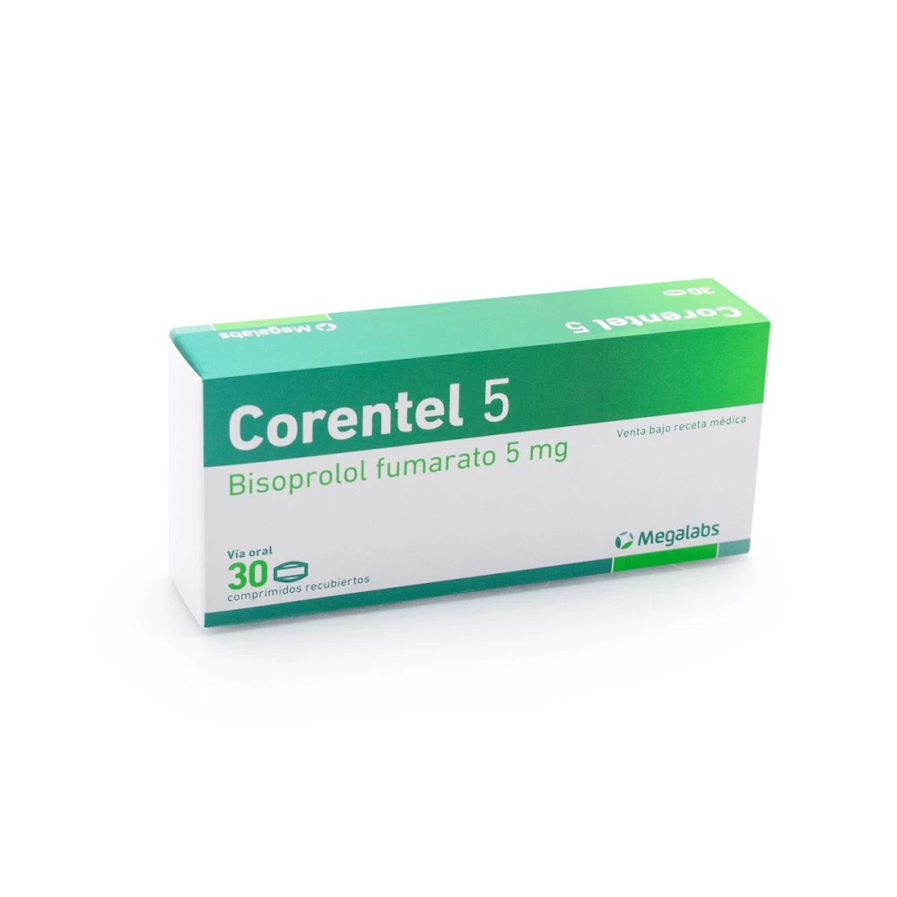CORENTEL 5 MG. CJ X 30 COMP. REC.