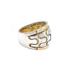 Anillo Cúpula-Plata y Oro-Sin Piedra-AN5419 sinpiedra