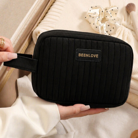 Neceser con asa Velvet BLove Negro