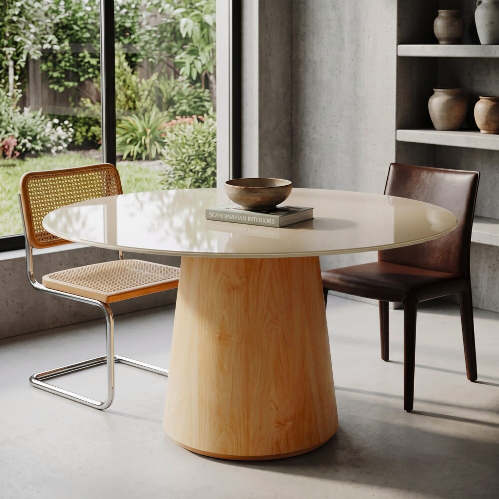 Mesa de comedor Zara 1.35 - Línea Manhattan Off White