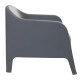 4 Sillones Skarpo + Mesa redonda Puket GRIS