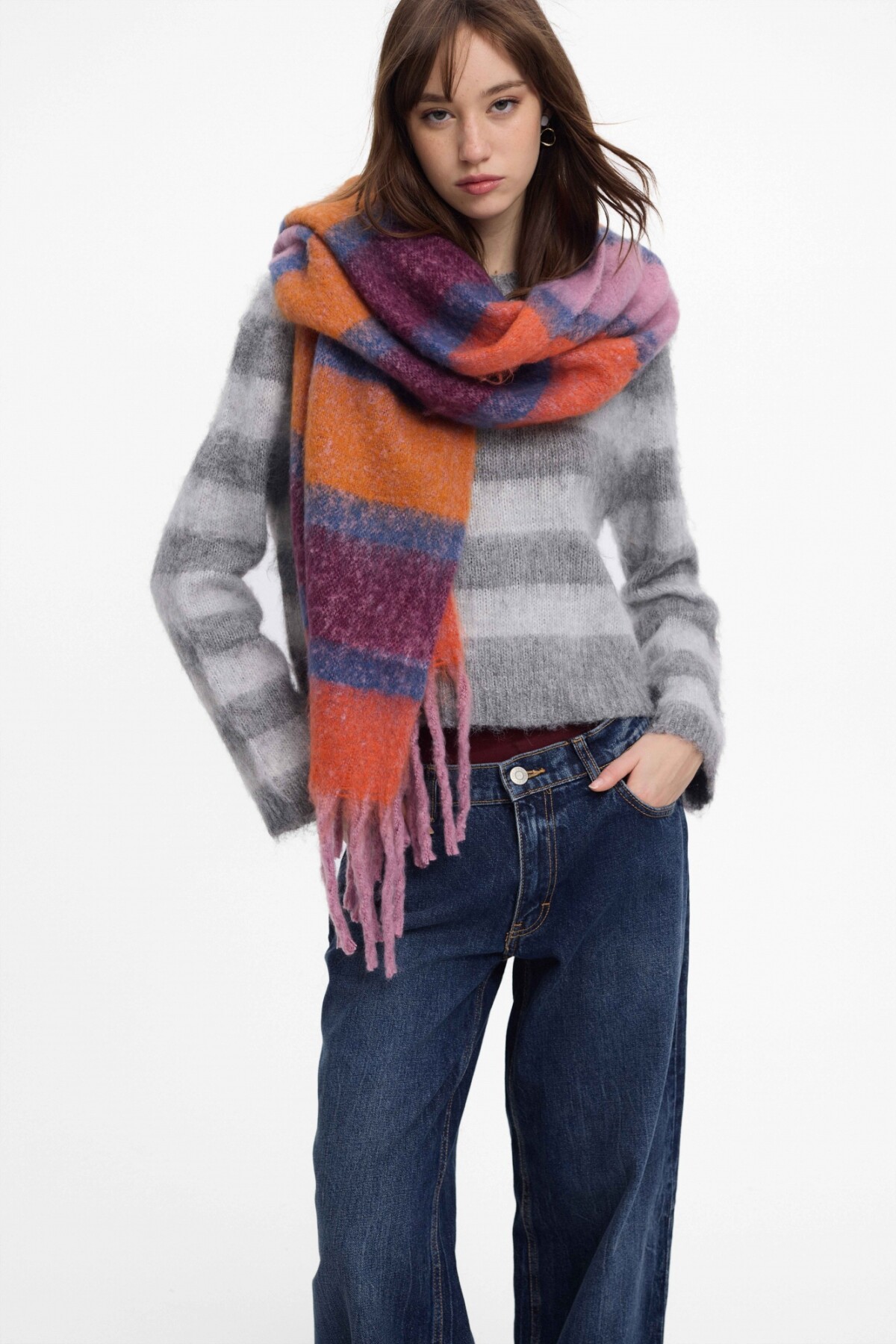 Bufanda Stripe Naranja