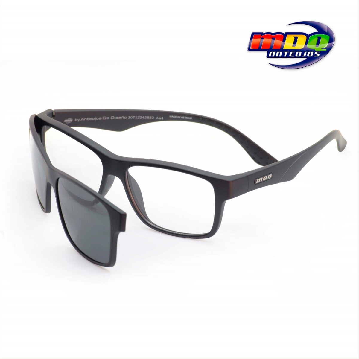 MDQ Tahan matte black Clip-On Polarized 