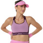 Bras Tenis Game Compression Bra Mujer Dark Aubergine/bubblegum