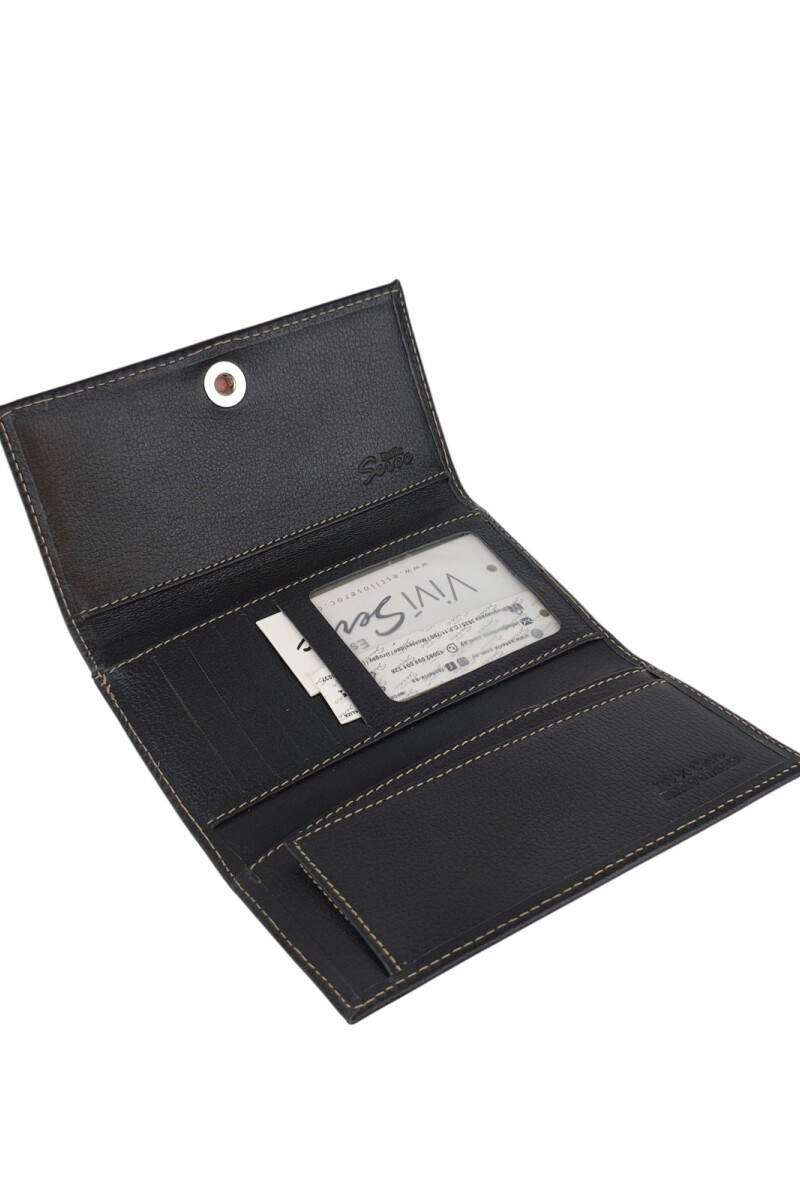 Billetera clasica Negro